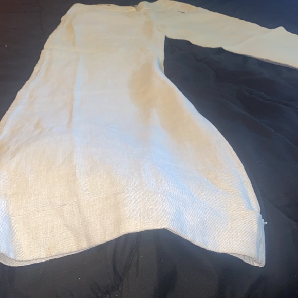 VTG linen trousers wide leg mermaid/size 2 - Picture 4 of 9